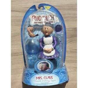 Memory Lane Rudolph the Red Nosed Reindeer Mrs. Claus Poseable 2006 Damaged Box
